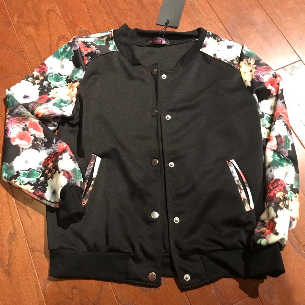 Floral Bomber Jacket